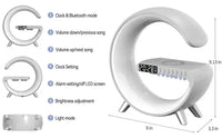 Wireless Charger Stereo Bluetooth Speaker Night Light Alarm Clock
