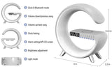 Wireless Charger Stereo Bluetooth Speaker Night Light Alarm Clock