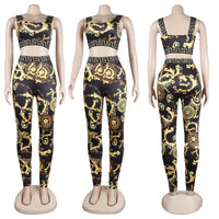 Sexy Print Two-Piece Set