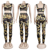 Sexy Print Two-Piece Set