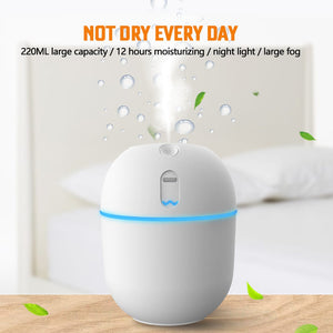 Mini Air Humidifier with Night Light