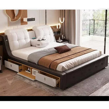 Load image into Gallery viewer, Ultimate Genuine Leather Tech Smart Multifunctional Massage Bed With Projector
