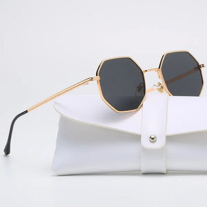 New Polygonal Metal Sunglasses