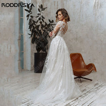 Load image into Gallery viewer, Elegant Long Sleeves A-Line Wedding Dress
