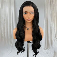 Load image into Gallery viewer, Black 13*4 Body Wave Lace Front Wig
