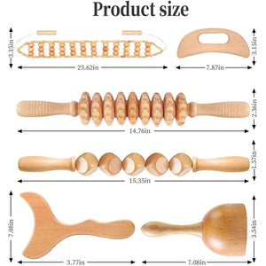Natural Wooden Lymphatic Drainage Massager