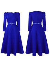 Load image into Gallery viewer, Short Sleeve Split bodycon ruffles midi prom  Dress
