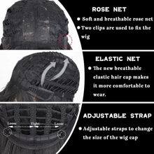 Load image into Gallery viewer, Synthetic Long Multi-Colour Curly Wig with Bangs
