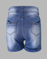 Casual High Waist Denim Short