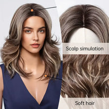 Load image into Gallery viewer, Synthetic Heat-Resistant Blonde Highlights Wigs
