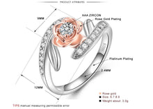 Load image into Gallery viewer, Sterling Silver Rose Flower Ring
