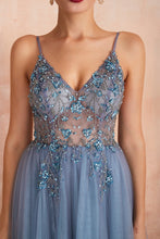 Load image into Gallery viewer, Pink Beaded Prom Dress
