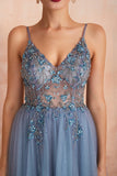 Pink Beaded Prom Dress
