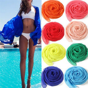 Colorful Cotton Sarong Bikini Cover-Up