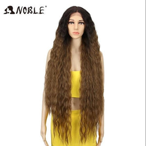 Synthetic Long Curly  Lace Front Wig