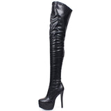 Sexy Thigh High Super High Thin Heel Boots