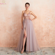 Load image into Gallery viewer, Pink Beaded Prom Dress
