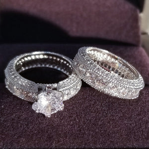 Sterling Silver Luxury Wedding Ring