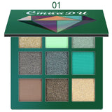 9 Colors Glitter Matte Eyeshadow Palette