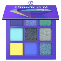 9 Colors Glitter Matte Eyeshadow Palette