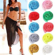 Load image into Gallery viewer, Colorful Cotton Sarong Bikini Cover-Up

